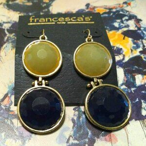 Francesca's Double Cabochon Earrings